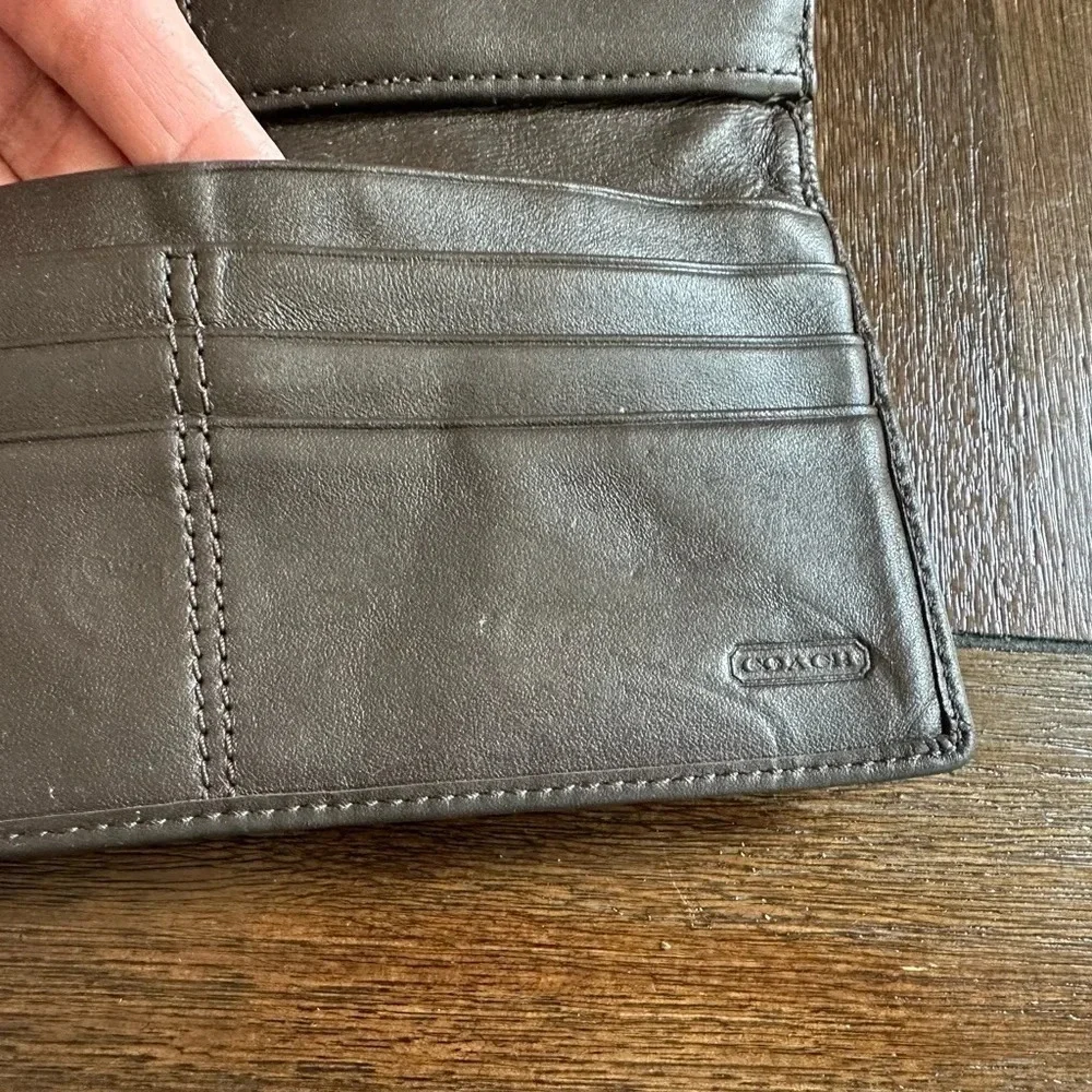 Coach signature logo wallet